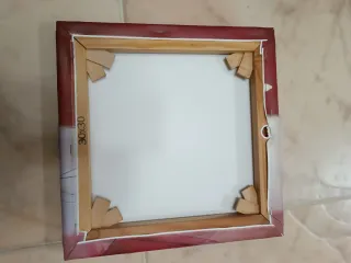 Cuadro Decorativo Tulipán Rojo y Blanco