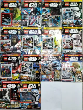 Lote de 14 revistas Lego Star Wars con figura