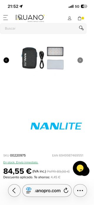 Foco LED Nanlite LitoLite 5C RGBWW