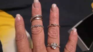 Conjunto Pandora Pulsera y Anillo Rosa