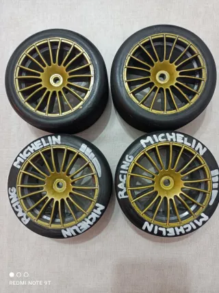Conjunto de 4 Ruedas modelo slips escala 1/5 Rc