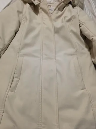 Giubbotto donna beige con cappuccio