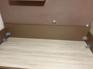 Conjunto 2 camas 2x1m beige y marrón