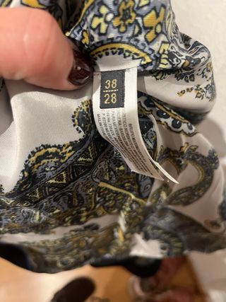 Massimo Dutti americana rayas forro paisley