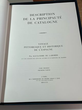 “Descripció del Principat de Catalunya”. Laborde.