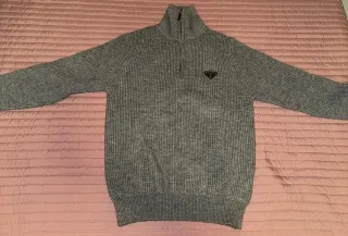 Chaleco Prada Gris Cremallera y Logo