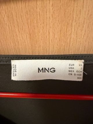 Vestido Mango oversize verde oliva T.XS