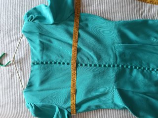 Vestido de fiesta largo verde