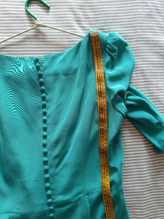 Vestido de fiesta largo verde