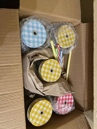 Tarros para batidos/zumos con tapas