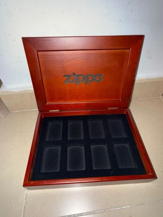 Expositor Zippo Madera para 8 mechero