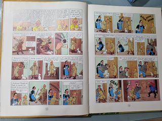 Libro cómics las Aventuras de Tintin años 80