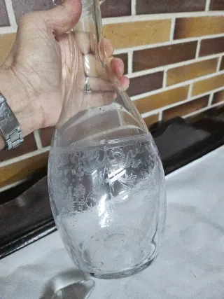 Decantador Baccarat con 2 copas de jerez