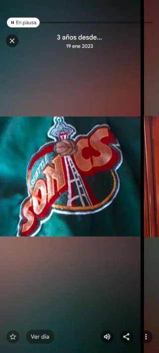 Chaqueta Starter Seattle Sonics NBA Verde