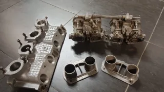 Carburador y colector Seat 124 Sport