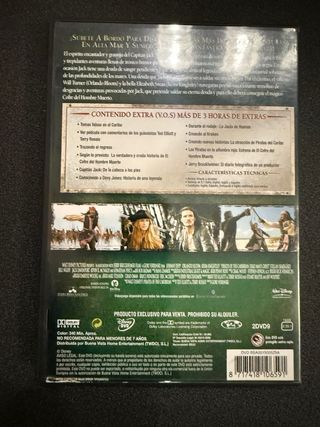 DVD Piratas del Caribe: Cofre del Hombre Muerto