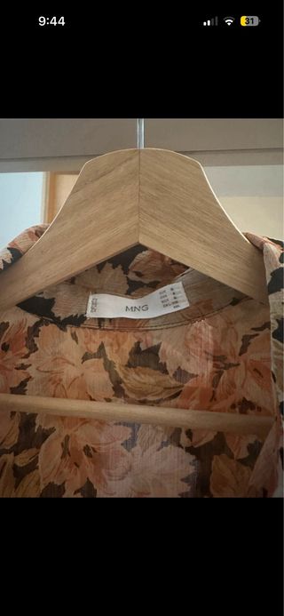 Vestido camisero estampado floral