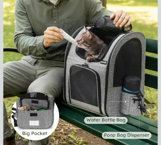 Transportín Pecute Gris para Mascotas