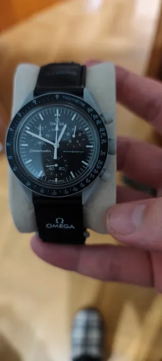 Omega Speedmaster Moonwatch Negro/Plata