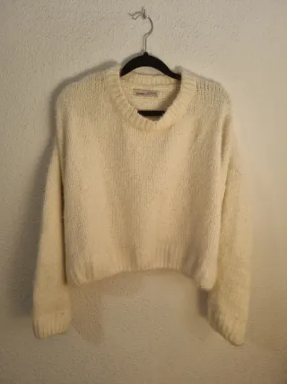 Jersey de punto blanco