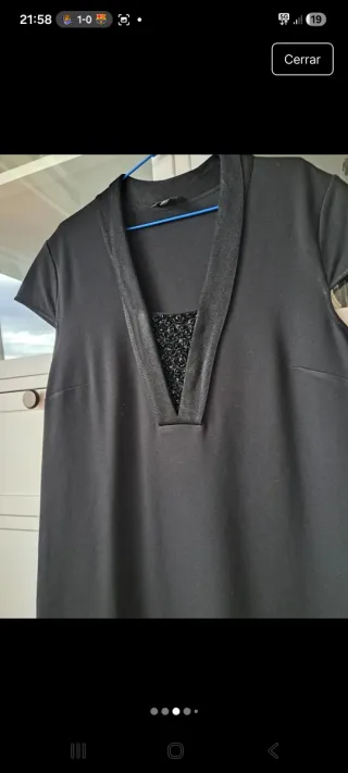 Vestido negro Massimo Dutti