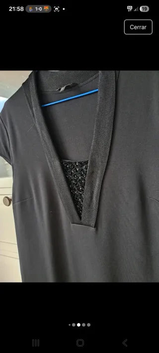 Vestido negro Massimo Dutti