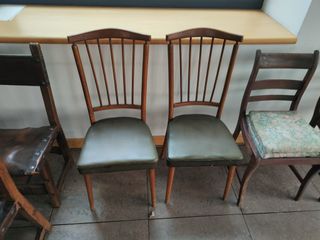 Lote de sillas vintage/rústicas (packs y lote)