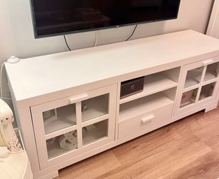 Mueble TV Banak Madera y Cristal