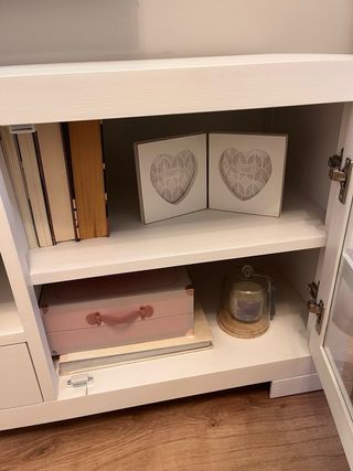 Mueble TV Banak Madera y Cristal