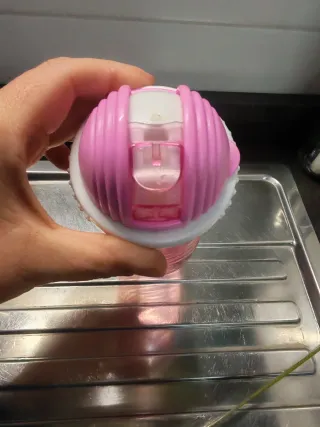 Borraccia Rosa svezzamento bambina con cannuccia