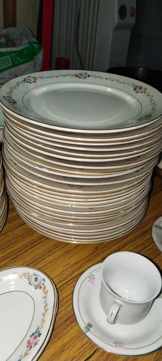 Juego de Vajilla Antigua Porcelana