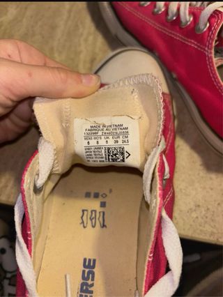 Converse All Star Bajas Rojas