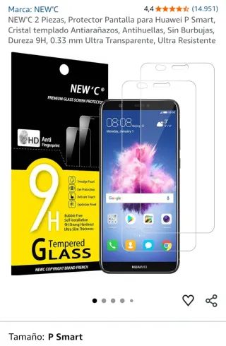 Protettore Schermo in Vetro Temperato per Huawei P Smart