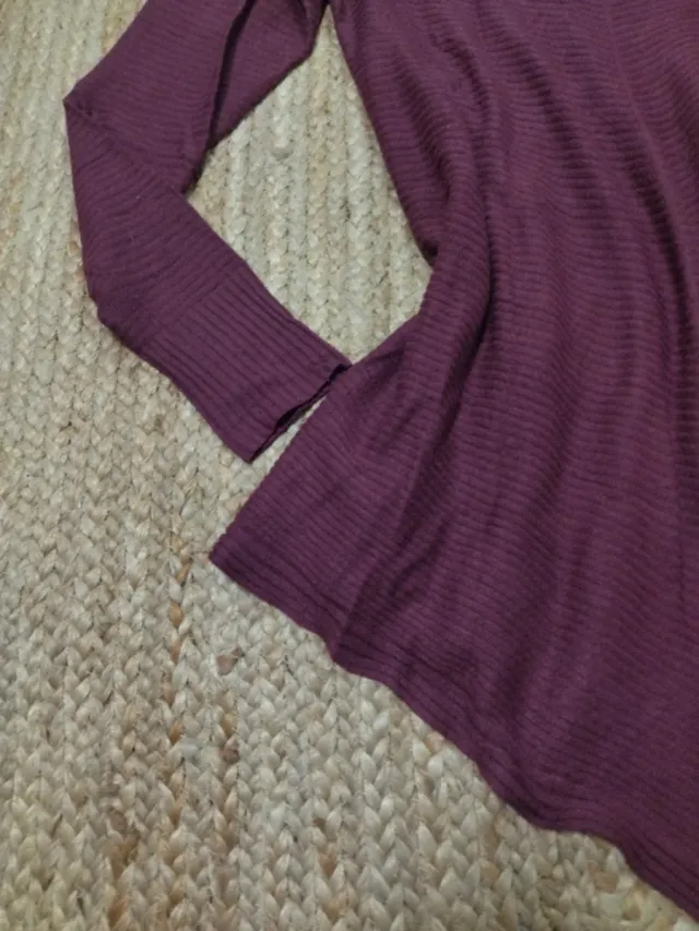 Jersey vestido punto morado