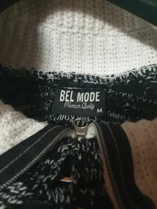 Jersey de hombre rayas blanco y negro