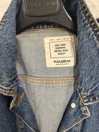 Cazadora vaquera oversize mujer