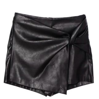 Falda pantalón efecto piel Zara Talla M