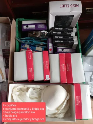 LOTE PAQUETERIA Y ROPA INTERIOR