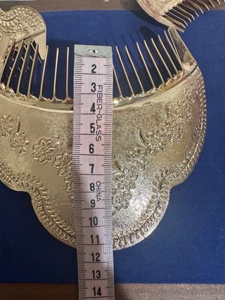 Peineta Fallera Oro Rosa