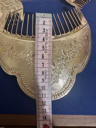 Peineta Fallera Oro Rosa