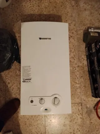 Calentador Junkers Gas Butano Blanco