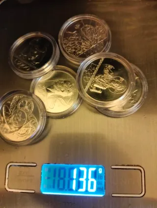 Dittico Monete Argento Verso il 2000