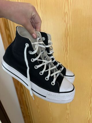 Converse All Star Plataforma Negras