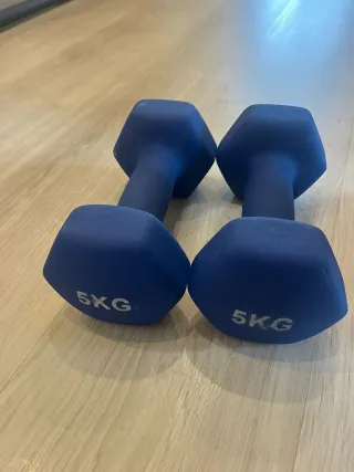 2 manubri in neoprene da 5kg
