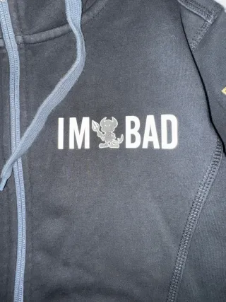 Felpa MaxDevil nera con cappuccio interno in pile