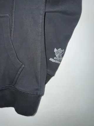 Felpa MaxDevil nera con cappuccio interno in pile