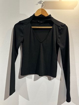 Top Zara Negro Talla XS