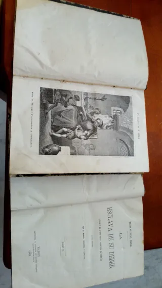 7 LIBROS ANTIGUOS 1865-1876.Esclava de S/deber+...