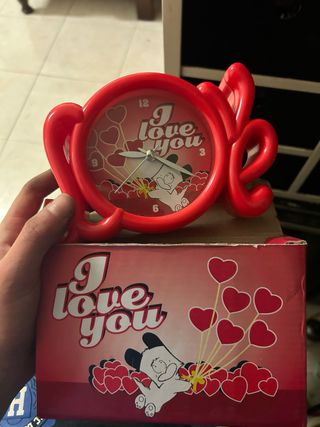 Orologio da tavolo I love you