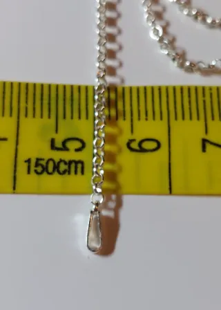 Cadena de Plata de Ley de 50cm